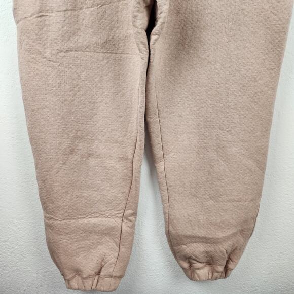 Lunya NEW Restore Double Faced Jogger Sweats in Otium Tan Heather - Picture 4 of 8